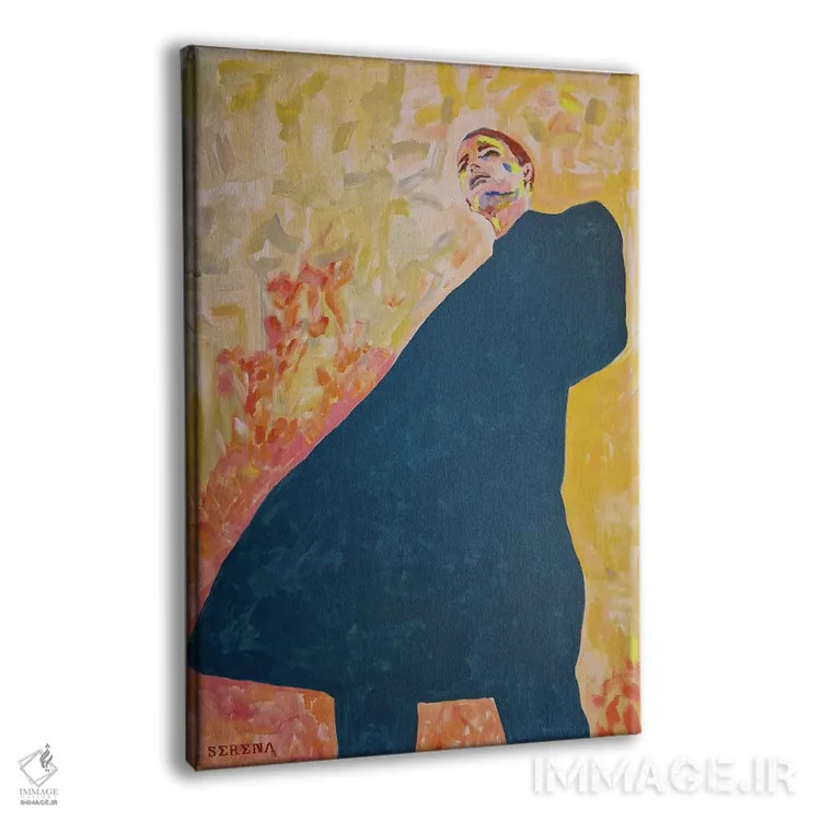 تابلو دکوراتیو تاجر اثر سرینا سینگ - نمای پرسپکتیو محصول