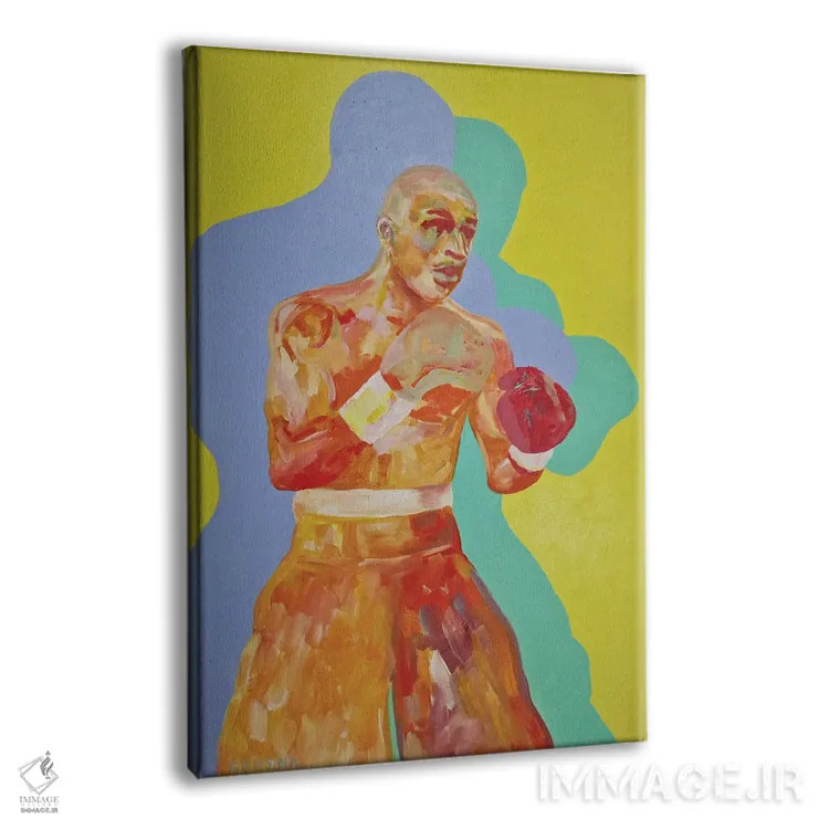 تابلو دکوراتیو مبارز اثر سرینا سینگ - نمای پرسپکتیو محصول