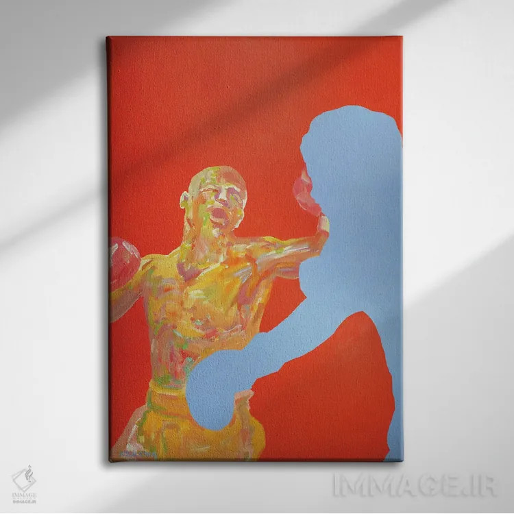 تابلو دکوراتیو فاصله ۲ اثر سرینا سینگ - نمای روبهرو روی دیوار