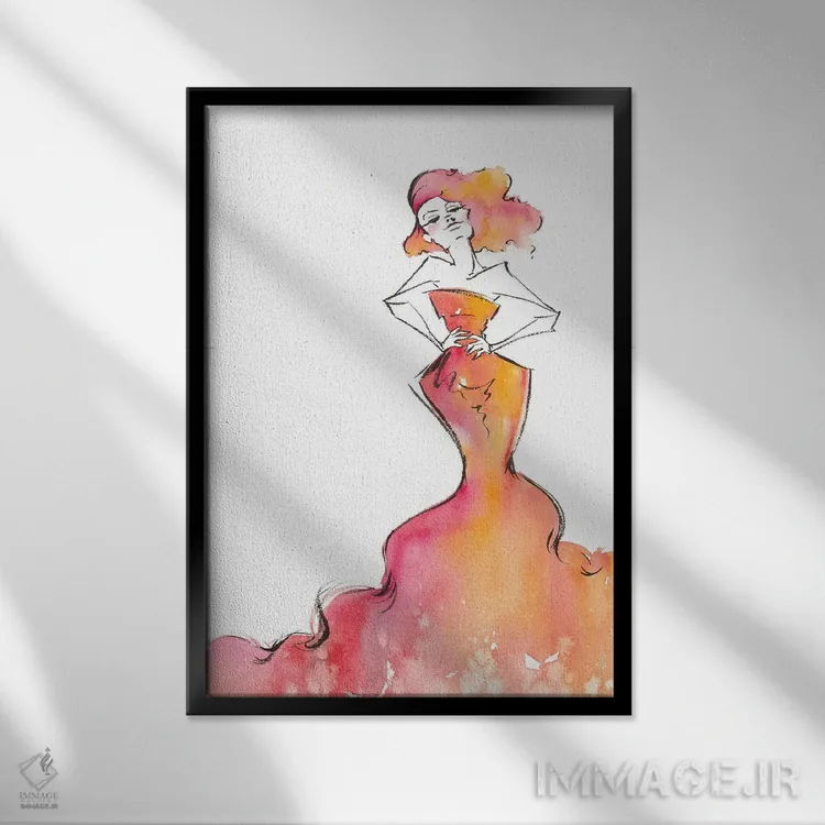 تابلو دکوراتیو ستاره ها می درخشند اثر سلییر دن سالی - نمای قابدار مشکی