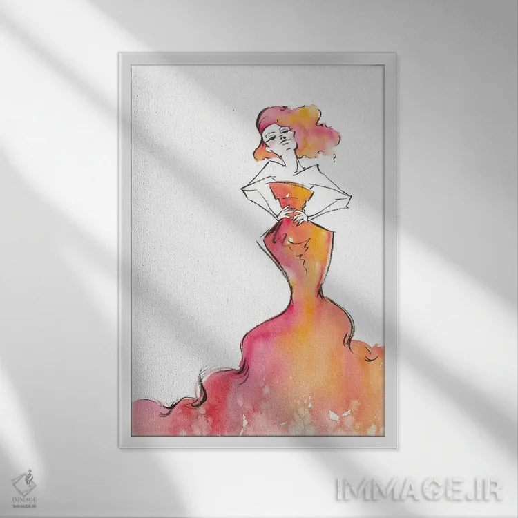 تابلو دکوراتیو ستاره ها می درخشند اثر سلییر دن سالی - نمای قابدار سفید