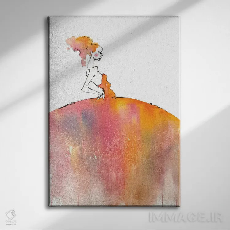 تابلو دکوراتیو کاملا آراسته اثر سلییر دن سالی - نمای روبهرو روی دیوار