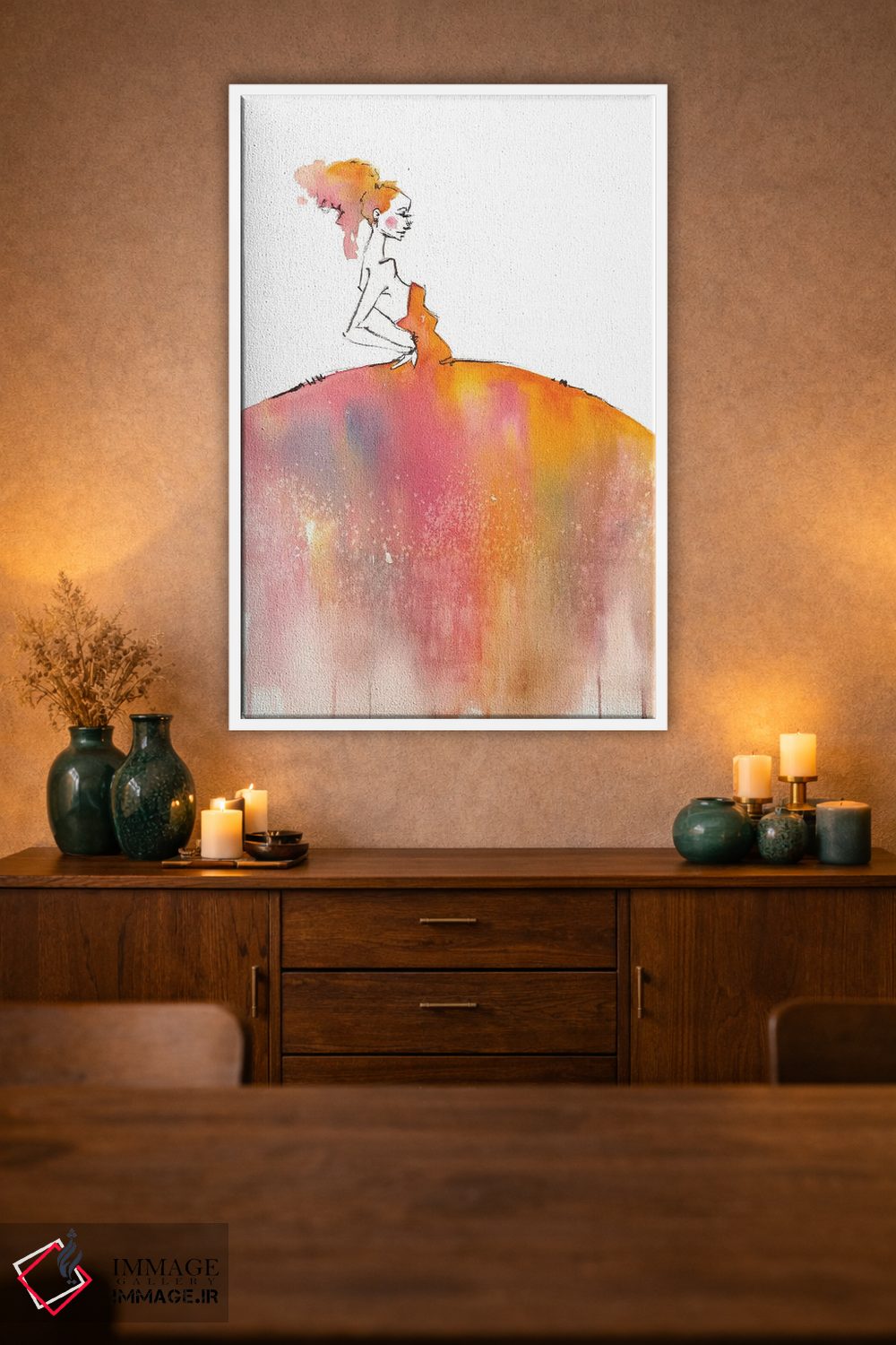 تابلو دکوراتیو کاملا آراسته اثر سلییر دن سالی - D1W