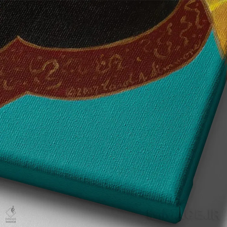 تابلو دکوراتیو موزاییک ۹: ایمان اثر کارول ای. سیمونز - نمای نزدیک بافت بوم