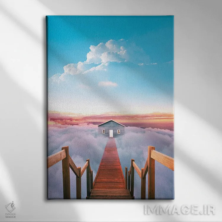 تابلو دکوراتیو به جای آرام برو اثر سیروج هودجانازاروف - نمای روبهرو روی دیوار