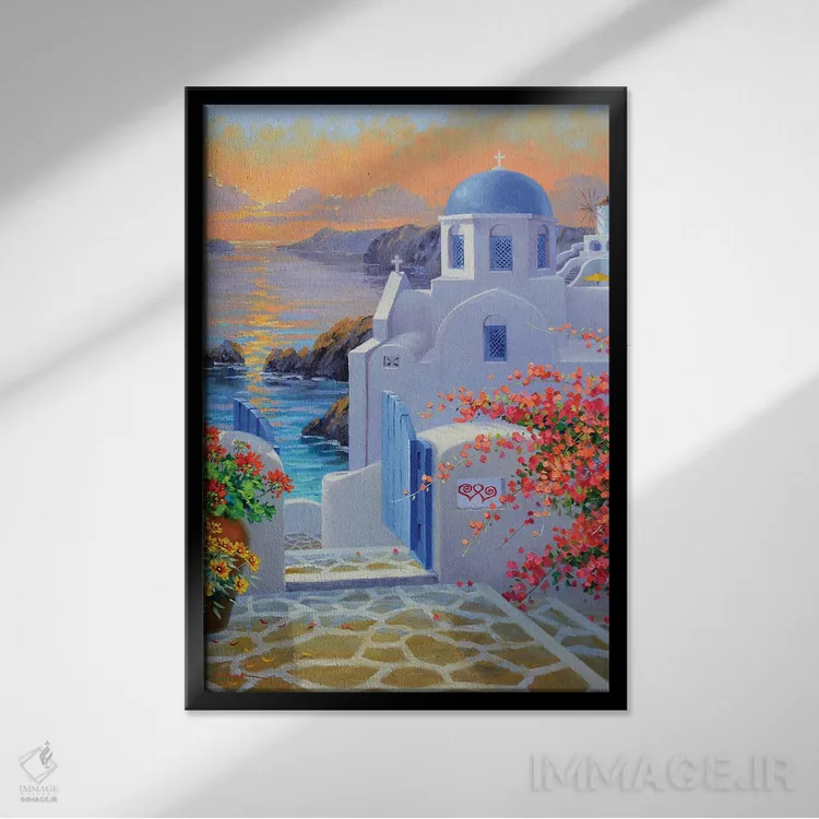 تابلو دکوراتیو دعوت به بازگشت اثر میکی سنکاریک - نمای قابدار مشکی