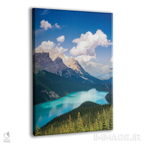 تابلو دکوراتیو دریاچه پیتو اثر سوزانه کرمر - نمای پرسپکتیو محصول