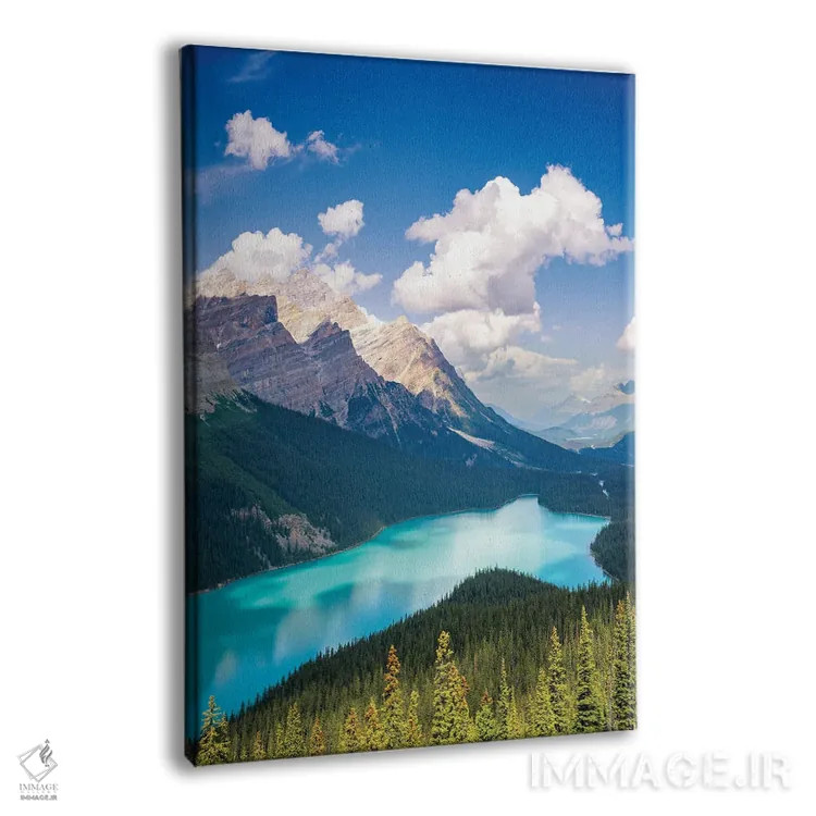 تابلو دکوراتیو دریاچه پیتو اثر سوزانه کرمر - نمای پرسپکتیو محصول