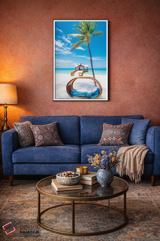 تابلو دکوراتیو بهشت استوایی کی وست اثر سوزانه کرمر - D4W