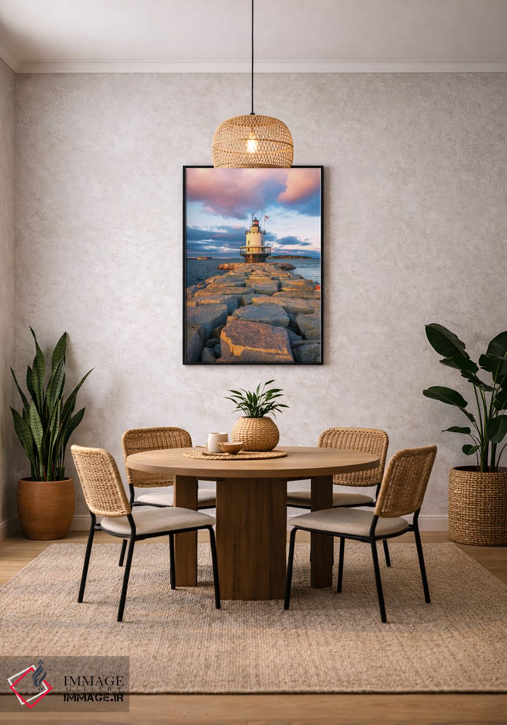 تابلو دکوراتیو غروب صخره اسپرینگفیلد اثر سوزانه کرمر - D6B