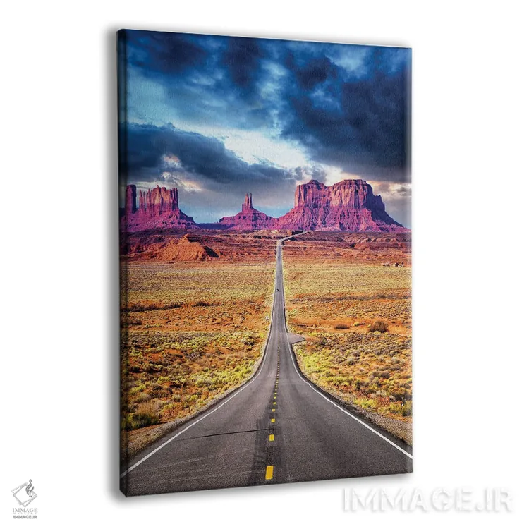 تابلو دکوراتیو Road To Monument Valley Arizona,سفر جاده ای II، جاده به مون… اثر سوزانه کرمر - نمای پرسپکتیو محصول