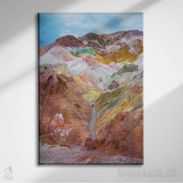 تابلو دکوراتیو Death Valley,مسیر آرامش، دره مرگ اثر سوزانه کرمر - نمای روبهرو روی دیوار