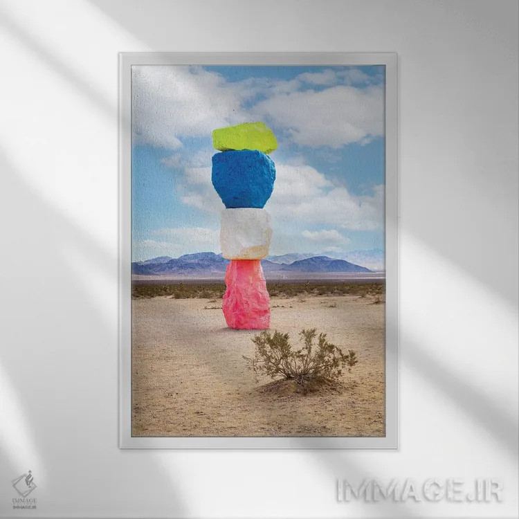 تابلو دکوراتیو Nevada,هنر متروکه، نوادا اثر سوزانه کرمر - نمای قابدار سفید