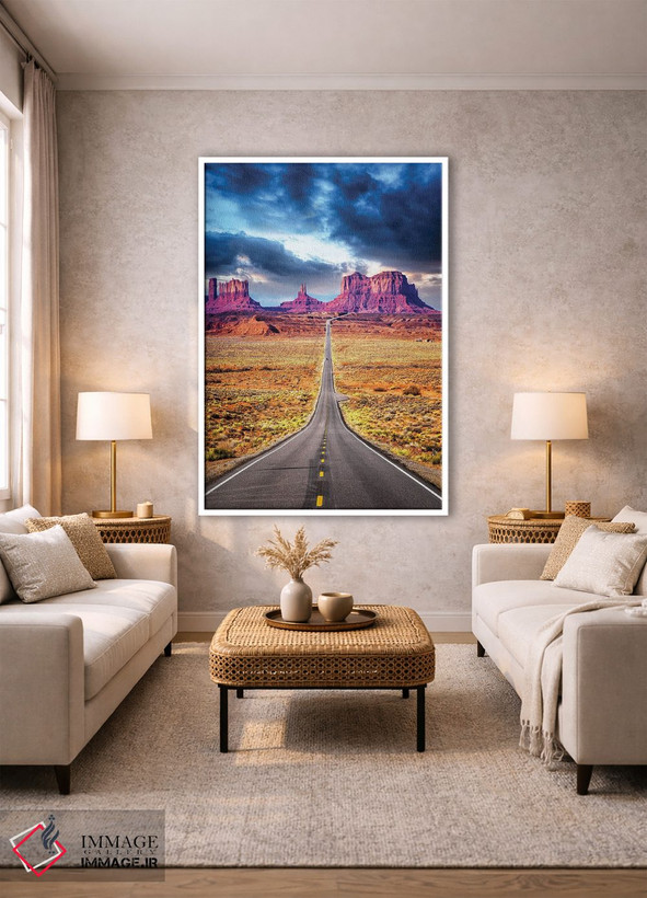 تابلو دکوراتیو Road To Monument Valley Arizona,سفر جاده ای II، جاده به مون… اثر سوزانه کرمر - D1W