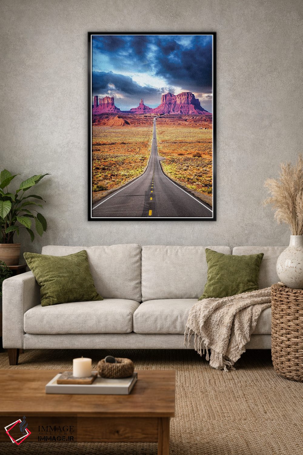 تابلو دکوراتیو Road To Monument Valley Arizona,سفر جاده ای II، جاده به مون… اثر سوزانه کرمر - D2B