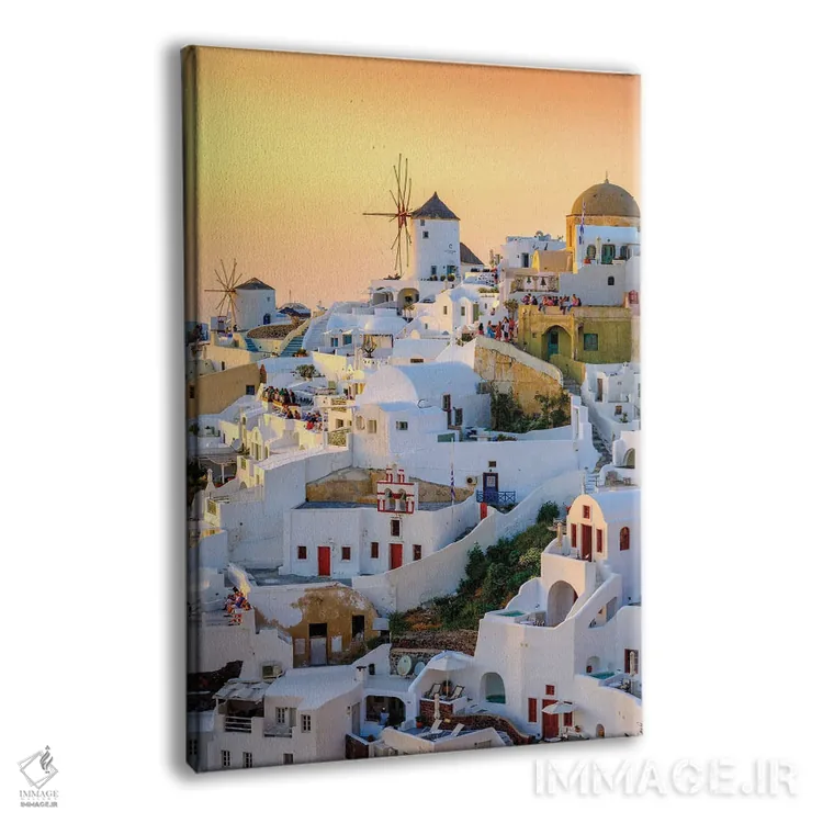 تابلو دکوراتیو Greece,عصرهای تابستانی در اویا سانتورینی، یونان اثر سوزانه کرمر - نمای پرسپکتیو محصول