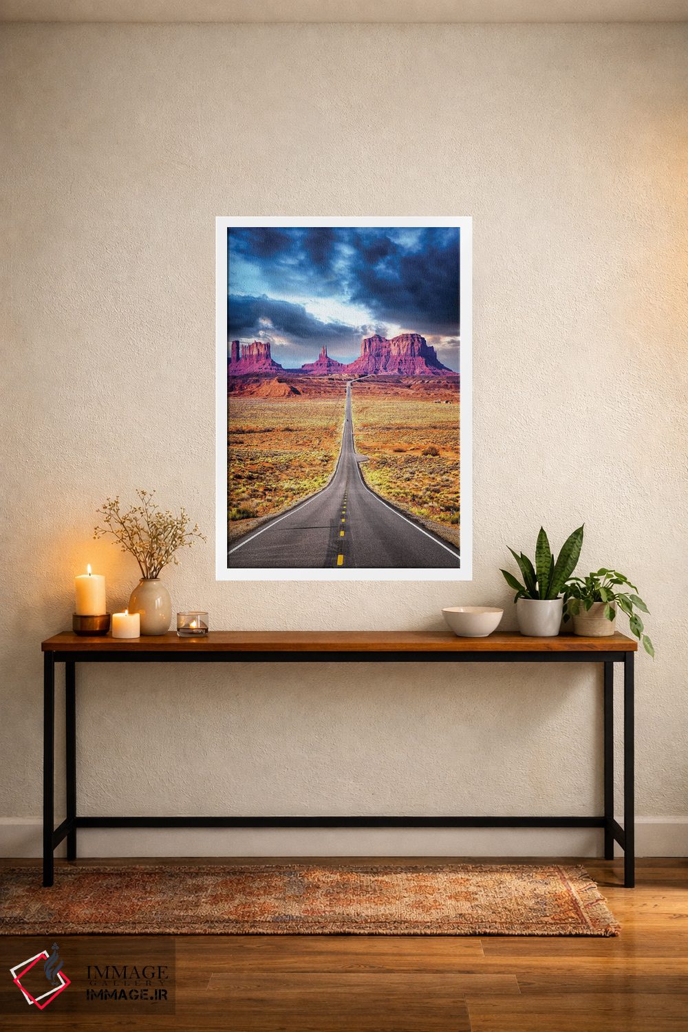 تابلو دکوراتیو Road To Monument Valley Arizona,سفر جاده ای II، جاده به مون… اثر سوزانه کرمر - D4W