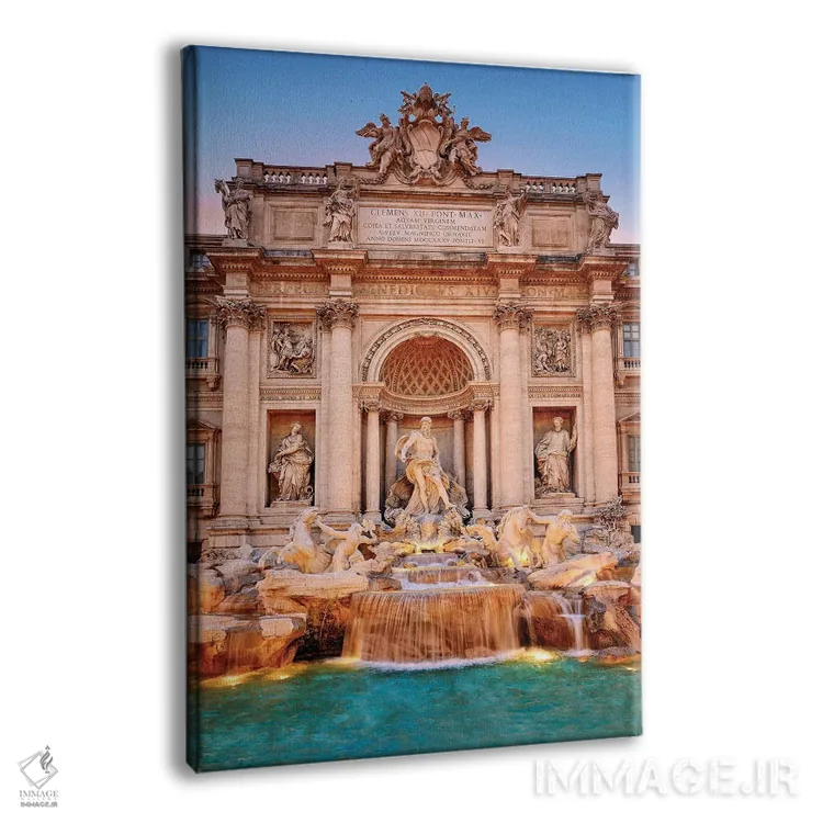 تابلو دکوراتیو Trevi Fountain,فواره تروی، رم اثر سوزانه کرمر - نمای پرسپکتیو محصول
