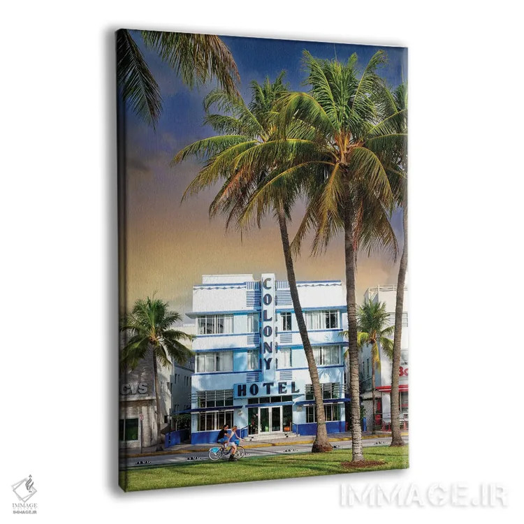 تابلو دکوراتیو Miami Florida,تفریح در اوشن درایو، میامی فلوریدا اثر سوزانه کرمر - نمای پرسپکتیو محصول