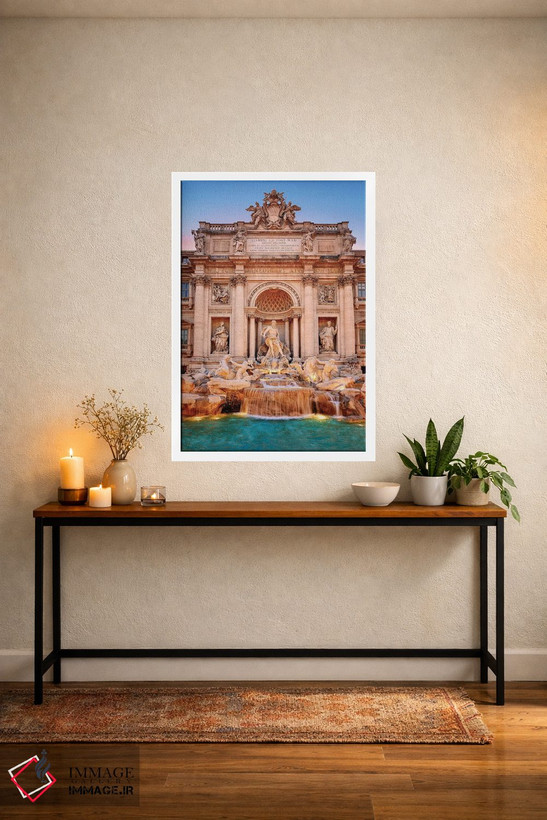 تابلو دکوراتیو Trevi Fountain,فواره تروی، رم اثر سوزانه کرمر - D2W