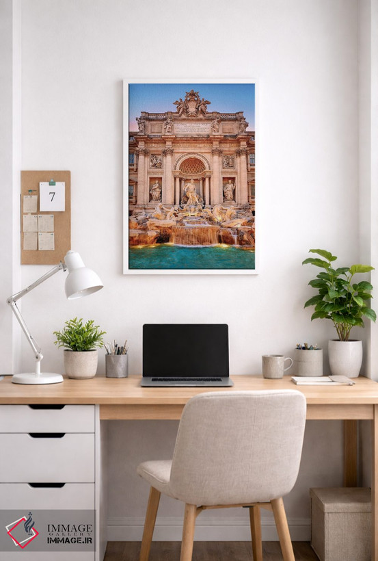 تابلو دکوراتیو Trevi Fountain,فواره تروی، رم اثر سوزانه کرمر - D3W