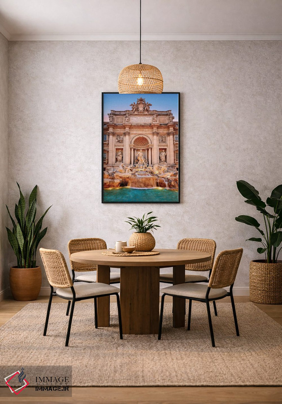 تابلو دکوراتیو Trevi Fountain,فواره تروی، رم اثر سوزانه کرمر - D4B