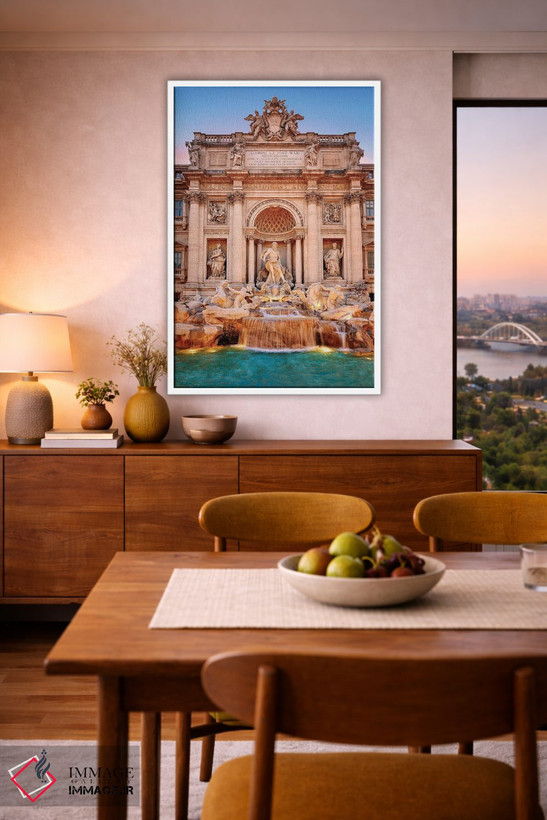 تابلو دکوراتیو Trevi Fountain,فواره تروی، رم اثر سوزانه کرمر - D6W