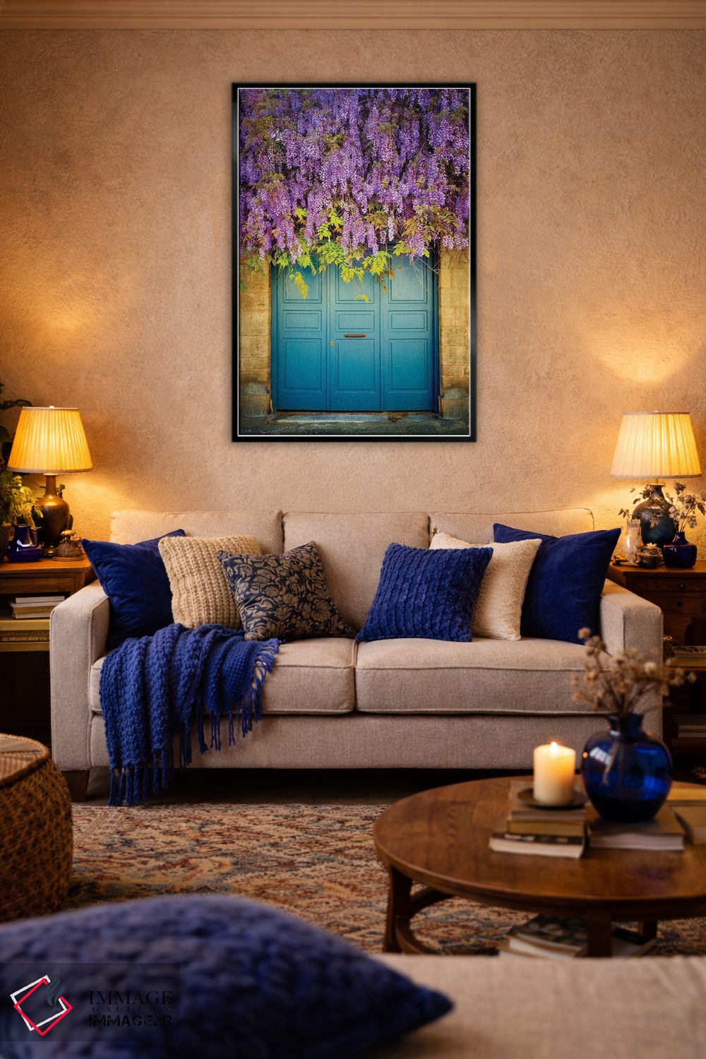 تابلو دکوراتیو Athens Greece,باران بنفش، آتن یونان اثر سوزانه کرمر - D5B
