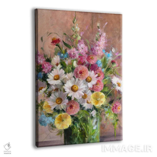 تابلو دکوراتیو دسته گل باغ اثر آلیسا کاری - نمای پرسپکتیو محصول
