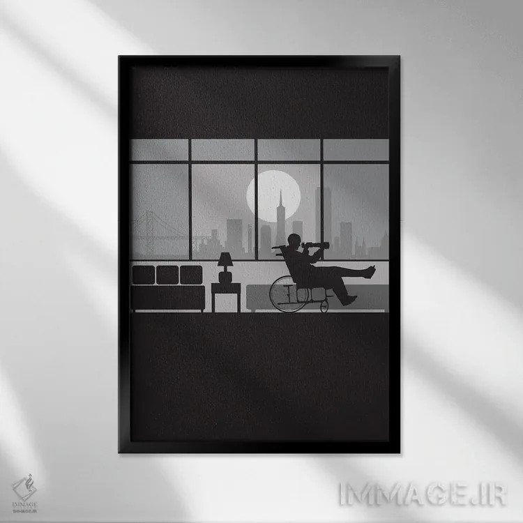 تابلو دکوراتیو نمای عقب سان فرانسیسکو اثر پروژه دنیای آسمان ها - نمای قابدار مشکی