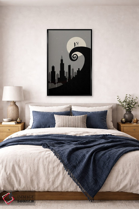 تابلو دکوراتیو کابوس شیکاگو اثر پروژه دنیای آسمان ها - D6B