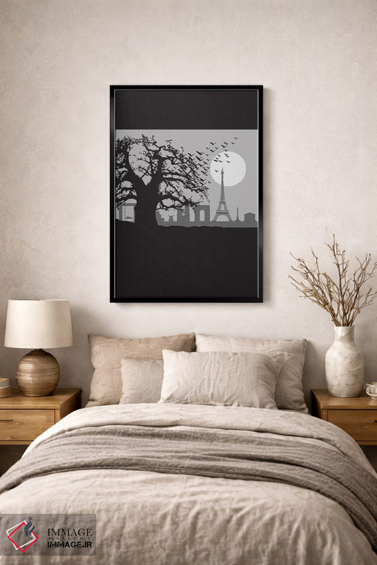 تابلو دکوراتیو پرندگان پاریس اثر پروژه دنیای آسمان ها - D2B
