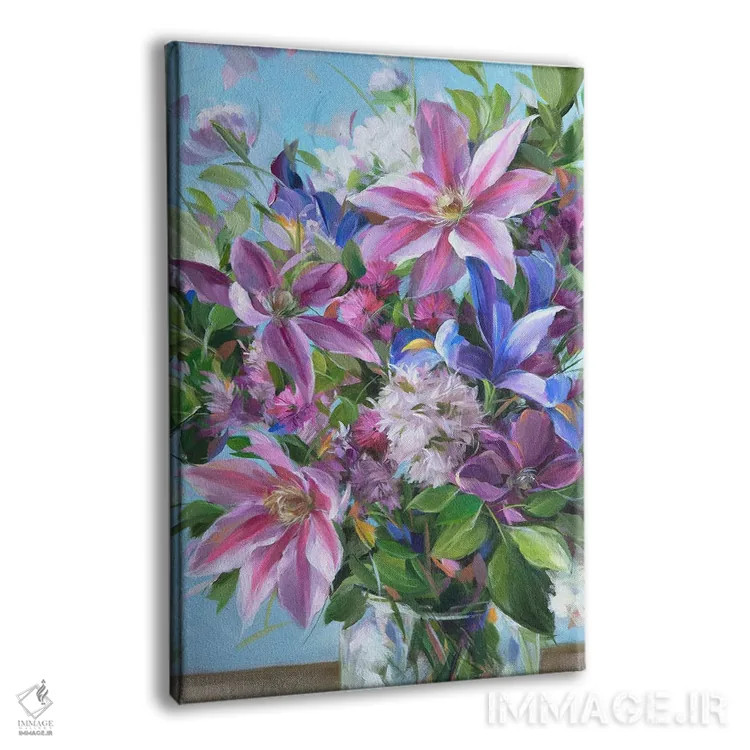 تابلو دکوراتیو Iris, Lilac,یاس پیچ، زنبق، یاس بنفش اثر آلیسا کاری - نمای پرسپکتیو محصول