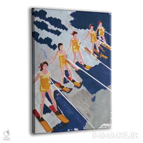 تابلو دکوراتیو نمایش اسکی روی آب I اثر استودیو طراحی استلار - نمای پرسپکتیو محصول