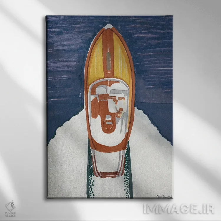 تابلو دکوراتیو نمایش اسکی روی آب II اثر استودیو طراحی استلار - نمای روبهرو روی دیوار