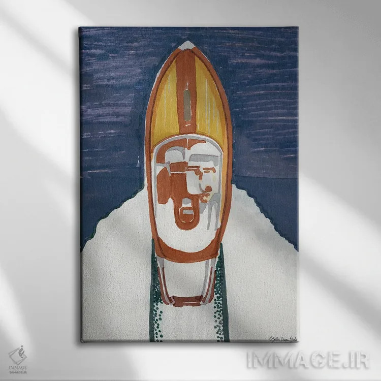تابلو دکوراتیو نمایش اسکی روی آب II اثر استودیو طراحی استلار - نمای روبهرو روی دیوار