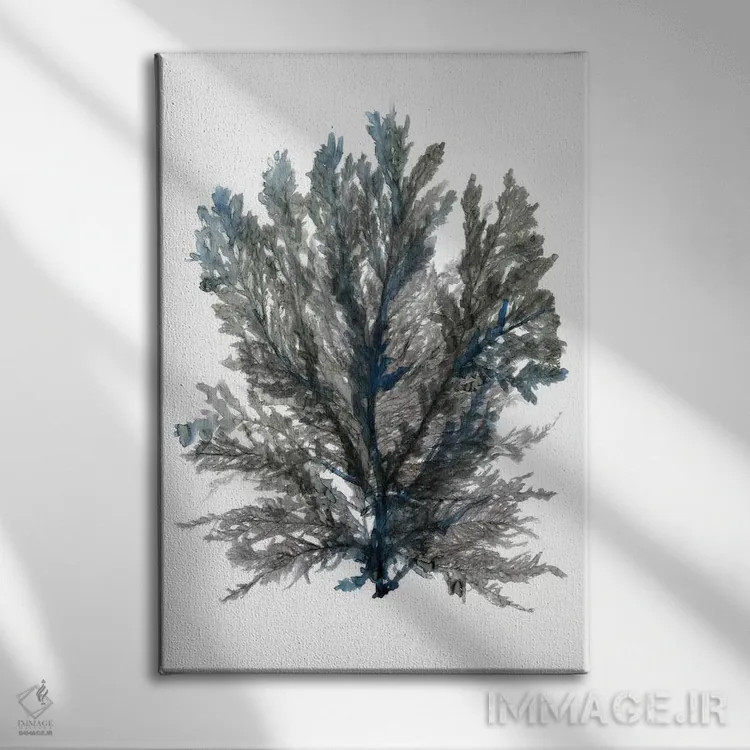 تابلو دکوراتیو شکوفه اقیانوسی III اثر استودیو طراحی استلار - نمای روبهرو روی دیوار