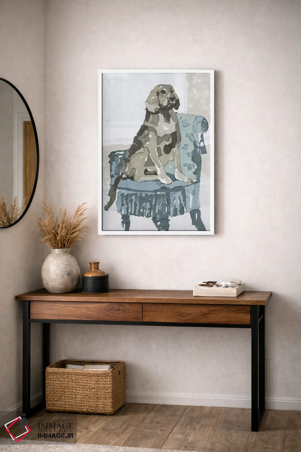 تابلو دکوراتیو مطالعه سگ V اثر استودیو طراحی استلار - D2W