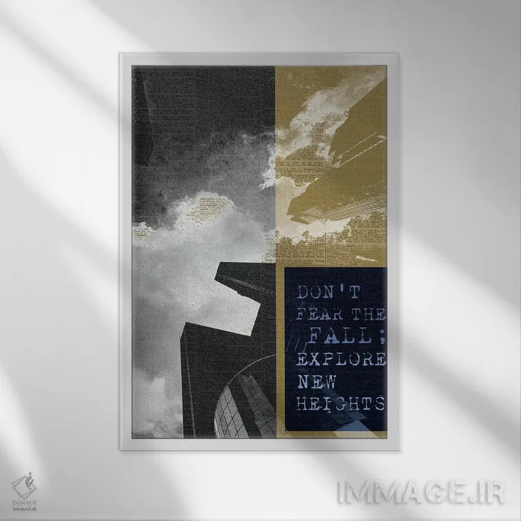 تابلو دکوراتیو الهام گرفته از شهر II اثر شلی لیک - نمای قابدار سفید