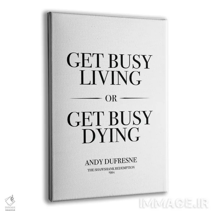 تابلو دکوراتیو Andy Dufresne Quote,نقل قول اندی دافرین از رستگاری در شاوش… اثر سایمون لاوری - نمای پرسپکتیو محصول