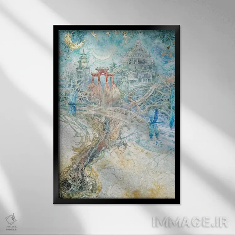 تابلو دکوراتیو آرمان ها ۲ اثر استفانی لاو - نمای قابدار مشکی