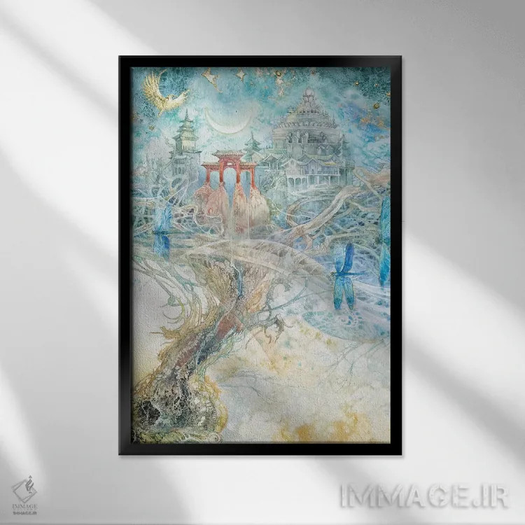 تابلو دکوراتیو آرمان ها ۲ اثر استفانی لاو - نمای قابدار مشکی