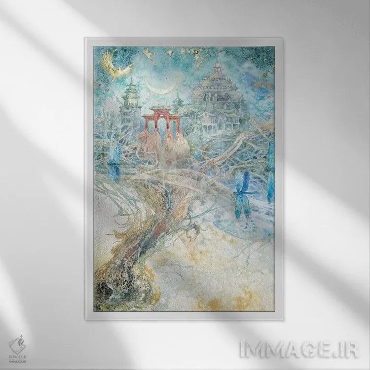 تابلو دکوراتیو آرمان ها ۲ اثر استفانی لاو - نمای قابدار سفید