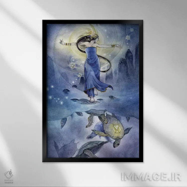تابلو دکوراتیو رقص اثر استفانی لاو - نمای قابدار مشکی