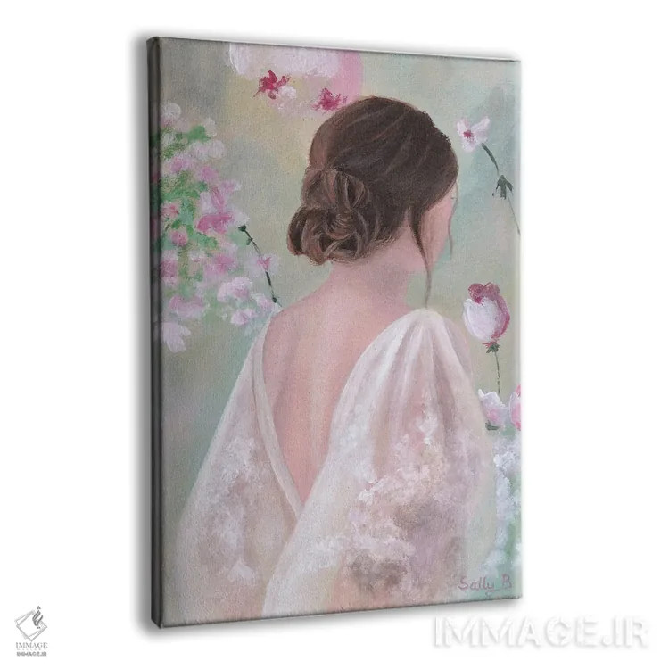 تابلو دکوراتیو پشت زن ۲ اثر سالی بی - نمای پرسپکتیو محصول