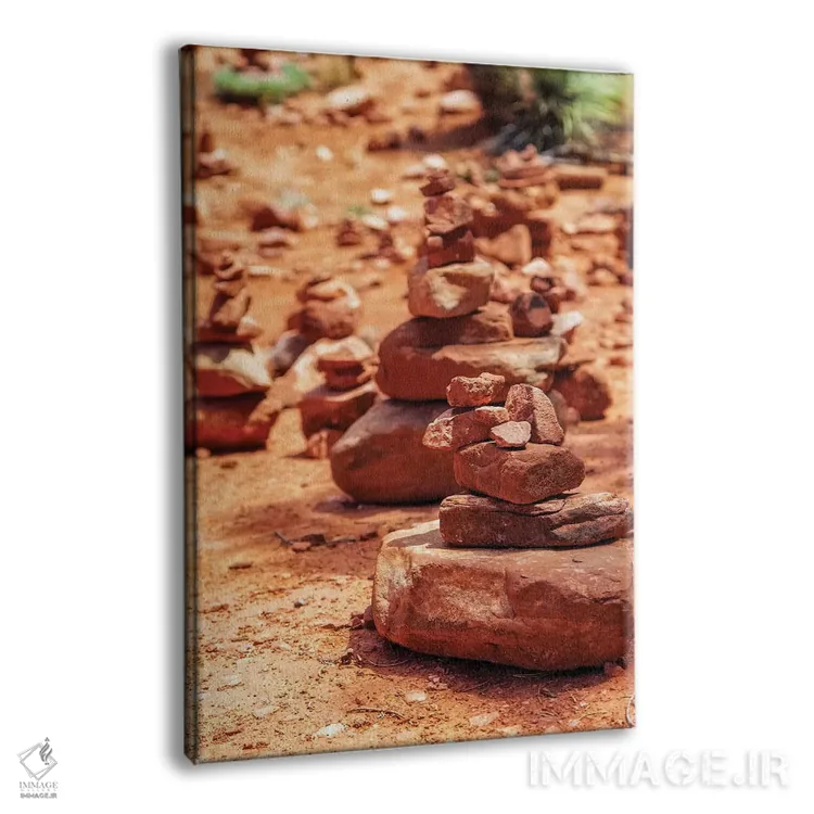 تابلو دکوراتیو توده های سنگ قرمز نشانه گردباد انرژی در سدونا اثر سوزان ریچی - نمای پرسپکتیو محصول