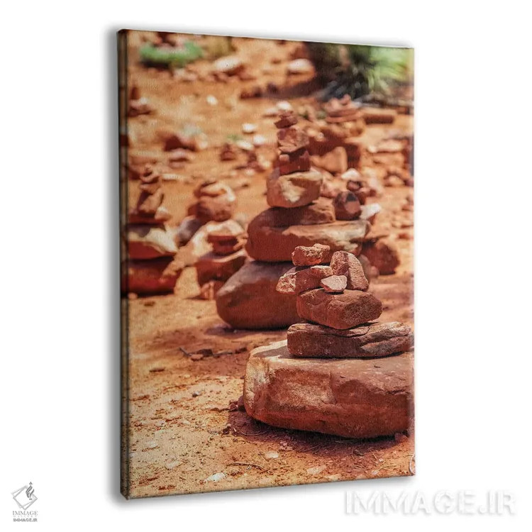 تابلو دکوراتیو توده های سنگ قرمز نشانه گردباد انرژی در سدونا اثر سوزان ریچی - نمای پرسپکتیو محصول