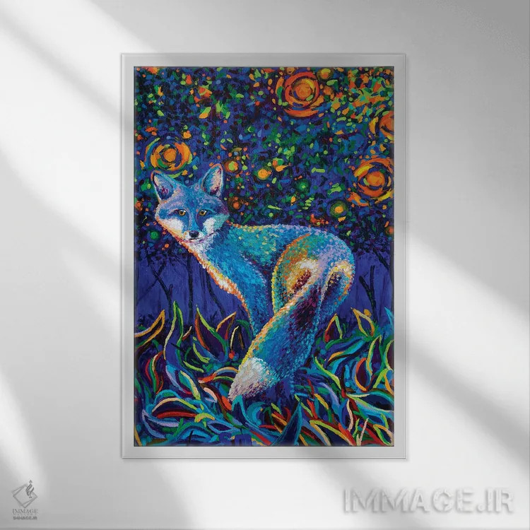 تابلو دکوراتیو دسته ابزار درخشان اثر سیمونه ماژتیچ - نمای قابدار سفید