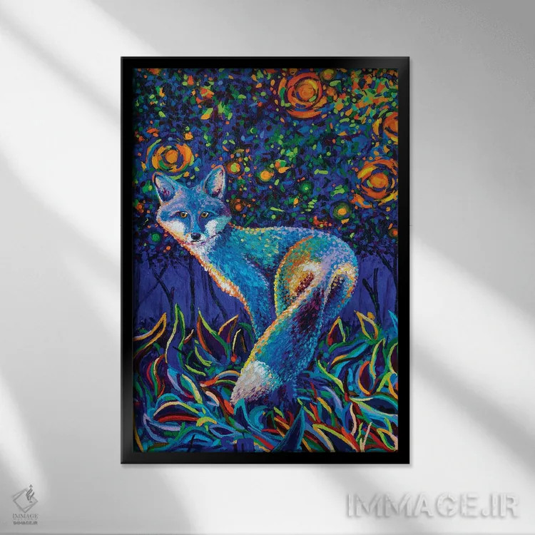 تابلو دکوراتیو دسته ابزار درخشان اثر سیمونه ماژتیچ - نمای قابدار مشکی