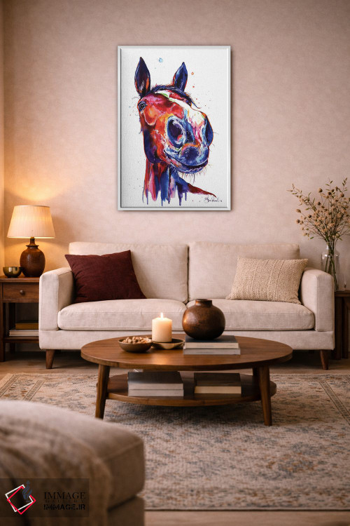 تابلو دکوراتیو اسب اثر ویک دی بست - D2W